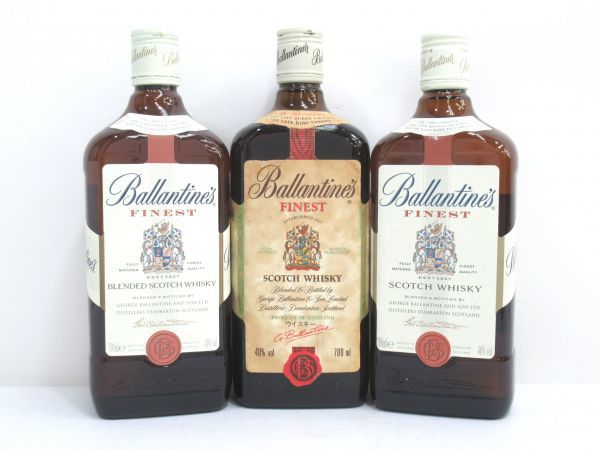 人気SALE，限定セール 古酒 3本セット Ballantine's バランタイン FINEST ファイネスト SCOTCH スコッチ WHISKY ウイスキー 700ml 40％ 未開栓 A37424sS-M(スコッチ)｜売買されたオークション情報、yahooの商品情報をアーカイブ スコッチ