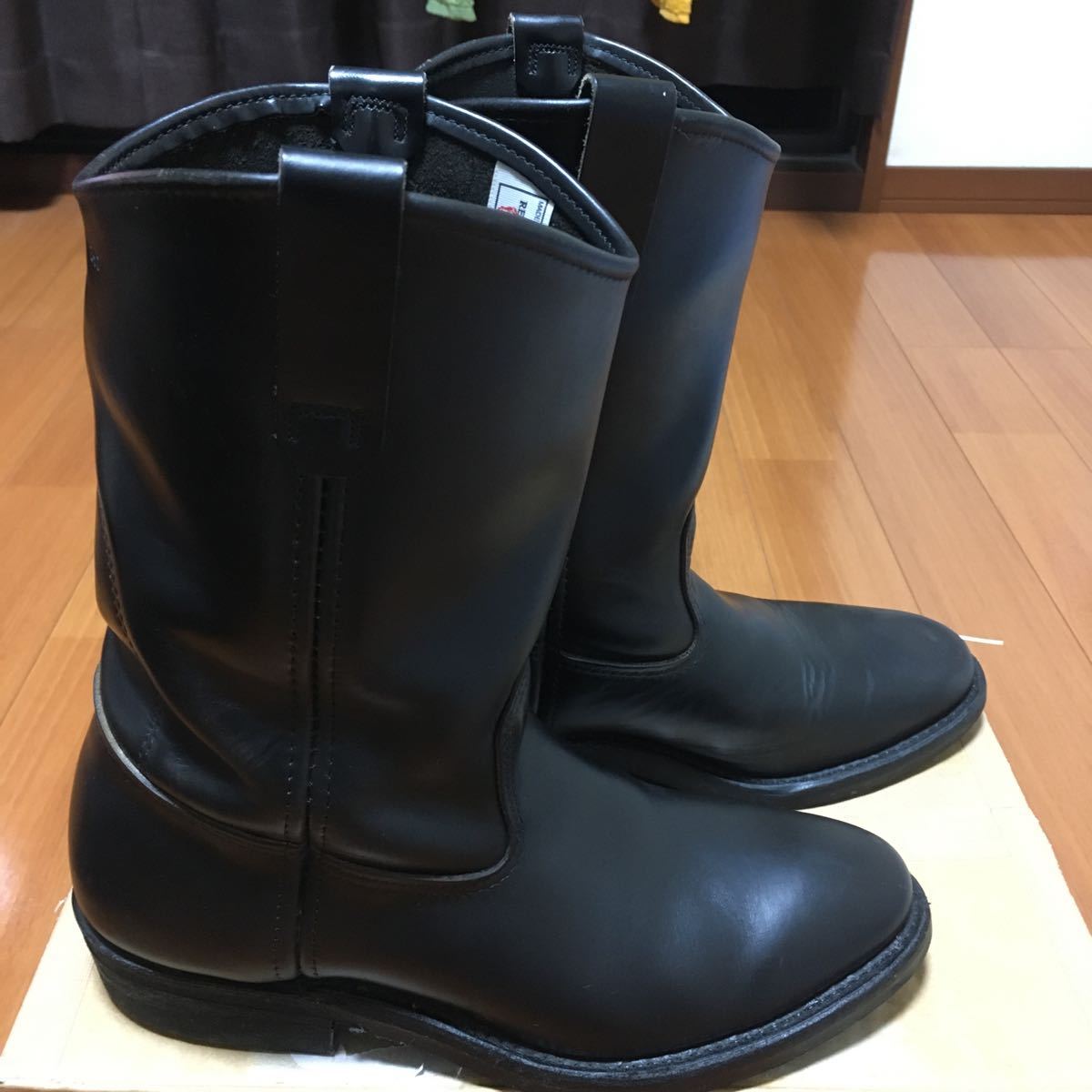 旧羽タグ レッドウィング REDWING 8155 ペコスブーツ (26.5) USA製 茶 