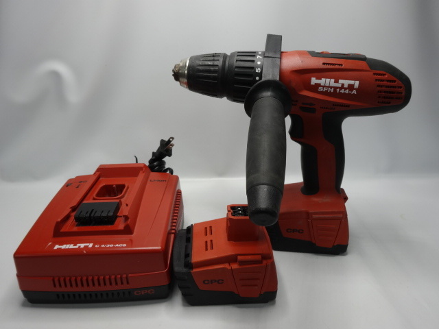品質保証，得価 ジャンク HILTI ヒルティ 充電式ドリルドライバー SFH144-A 14.4v 2.6Ah バッテリ 2個付き(本体)｜売買されたオークション情報、yahooの商品情報をアーカイブ公開 - オークファン ドリルドライバー