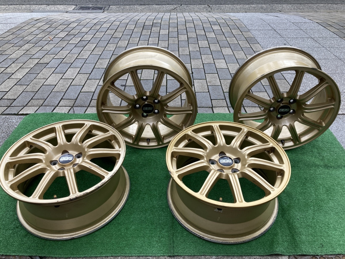 BBS STI 純正 スバル - WRX 4本 BRZ ホイール ゴールド スバルブルーの