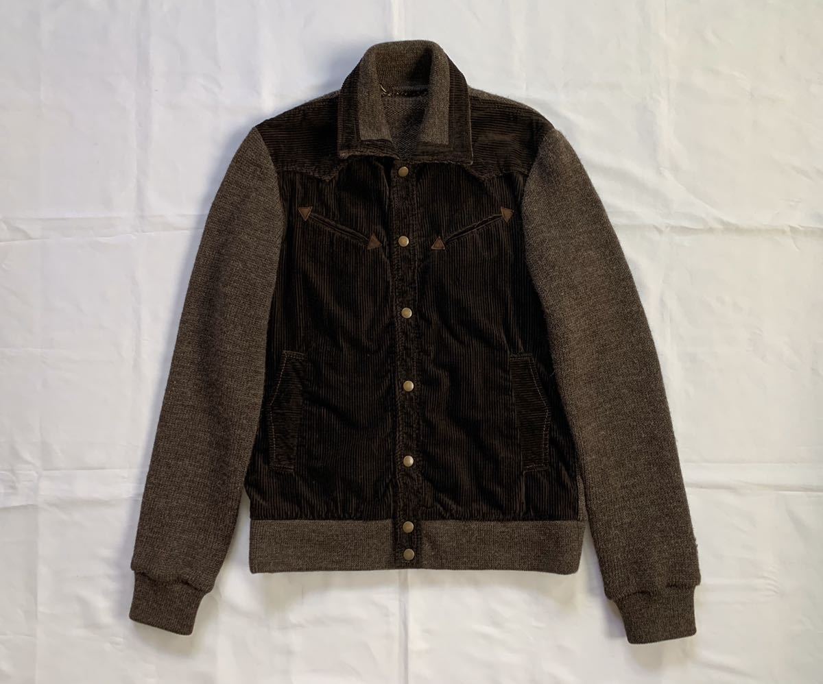 極美品 02AW ナンバーナイン コーデュロイ ニット ジャケット size3 