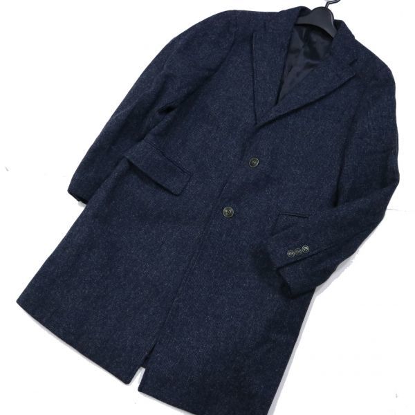  ivory court アイボリーコート 英国 MOON生地 ウール チェスターコート Sz.38 メンズ ネイビー w69td37(Mサイズ)｜売買されたオークション情報、yahooの商品情報をアーカイブ公開 - オークファン Mサイズ
