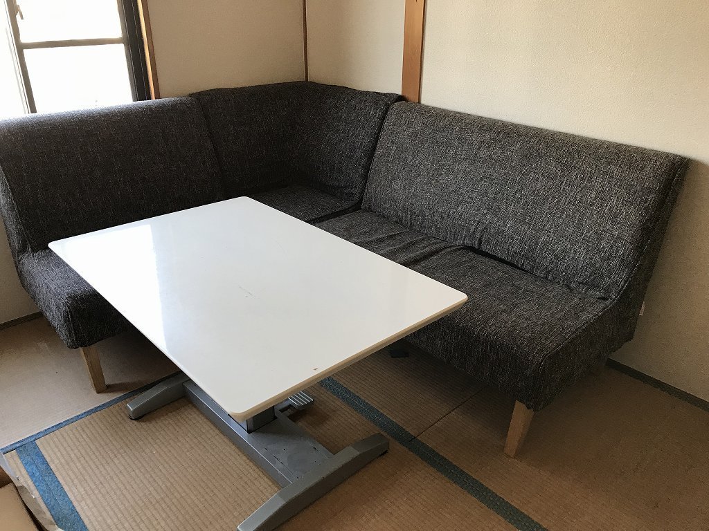 店舗 テーブルソファーセット あたたかかっ 引取り限定 