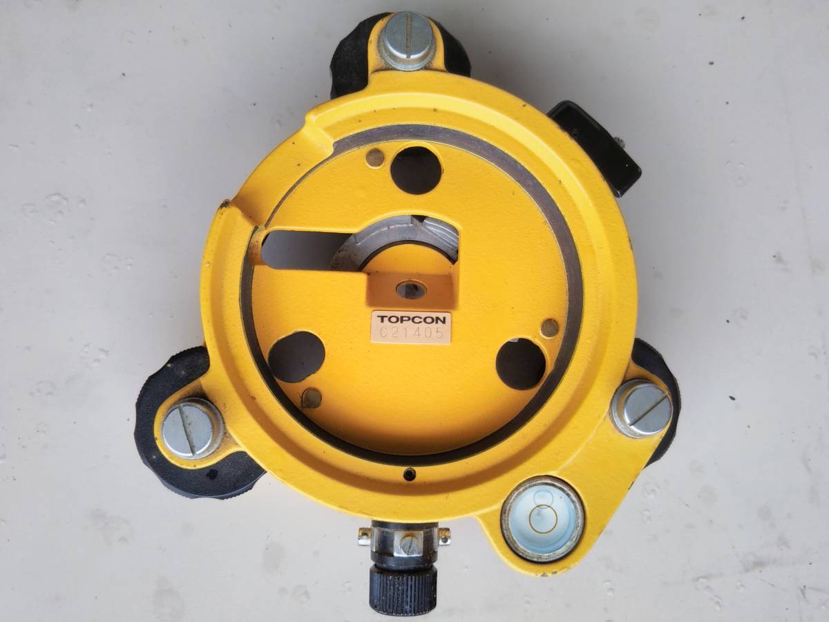 中古】TOPCON 整準台ベース 測量用品 トプコン トータルステーション 光波