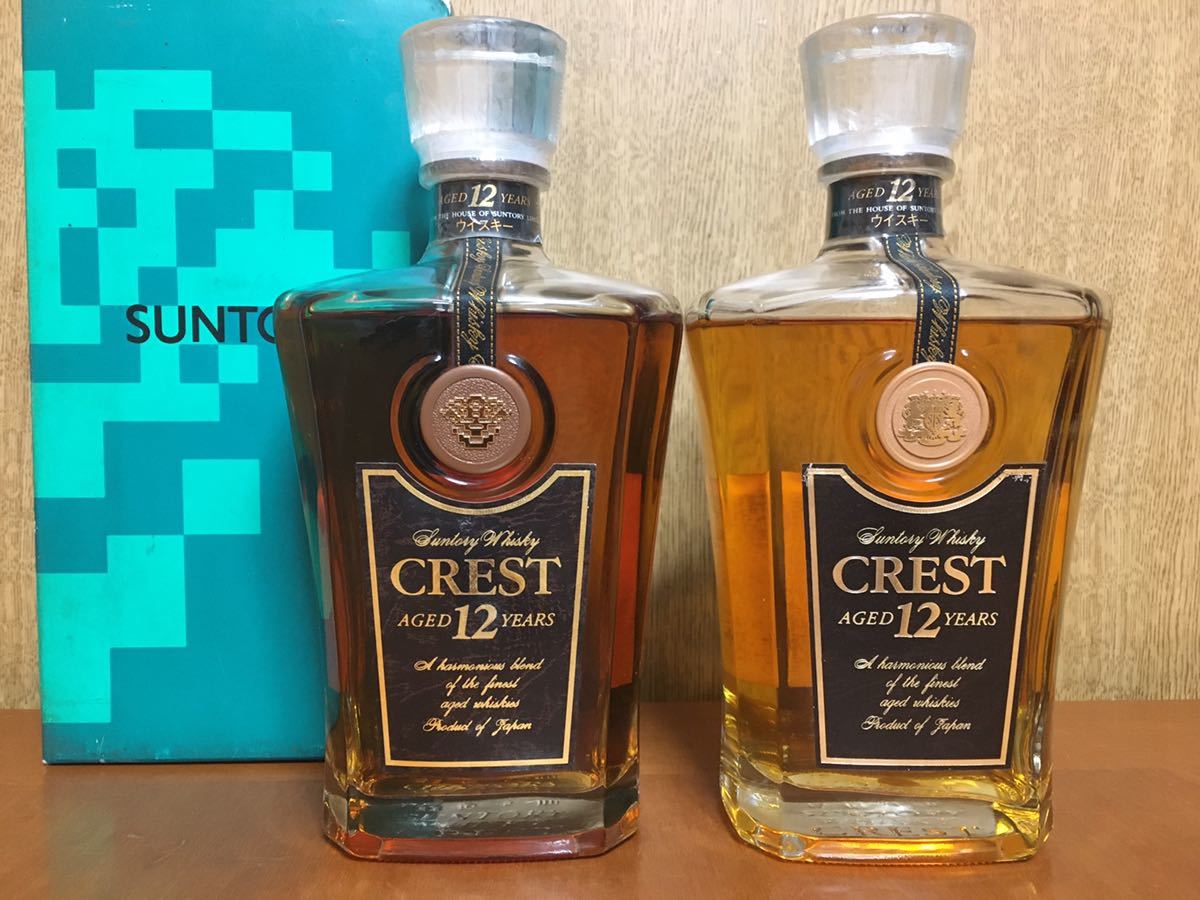 SUNTORY WHISKY サントリーウイスキー CREST 12年 クレスト 2本 未開栓 