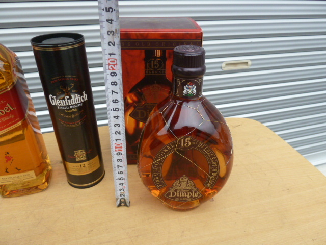 DIMPLE JOHNNIE WALKER Glenfiddich　スコッチ ウイスキー 3本 まとめて - Dimple Year Spring Cap Malt