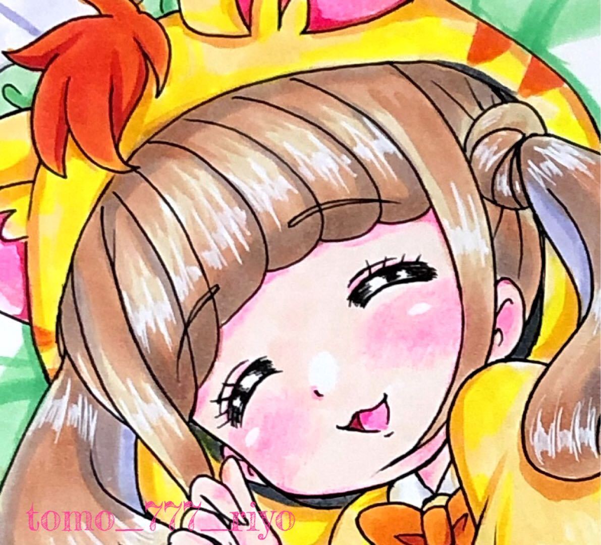 同人手描きイラスト ヒーリングっどプリキュア 平光ひなた ニャトラン ケント紙 手描きイラスト 売買されたオークション情報 Yahooの商品情報をアーカイブ公開 オークファン Aucfan Com