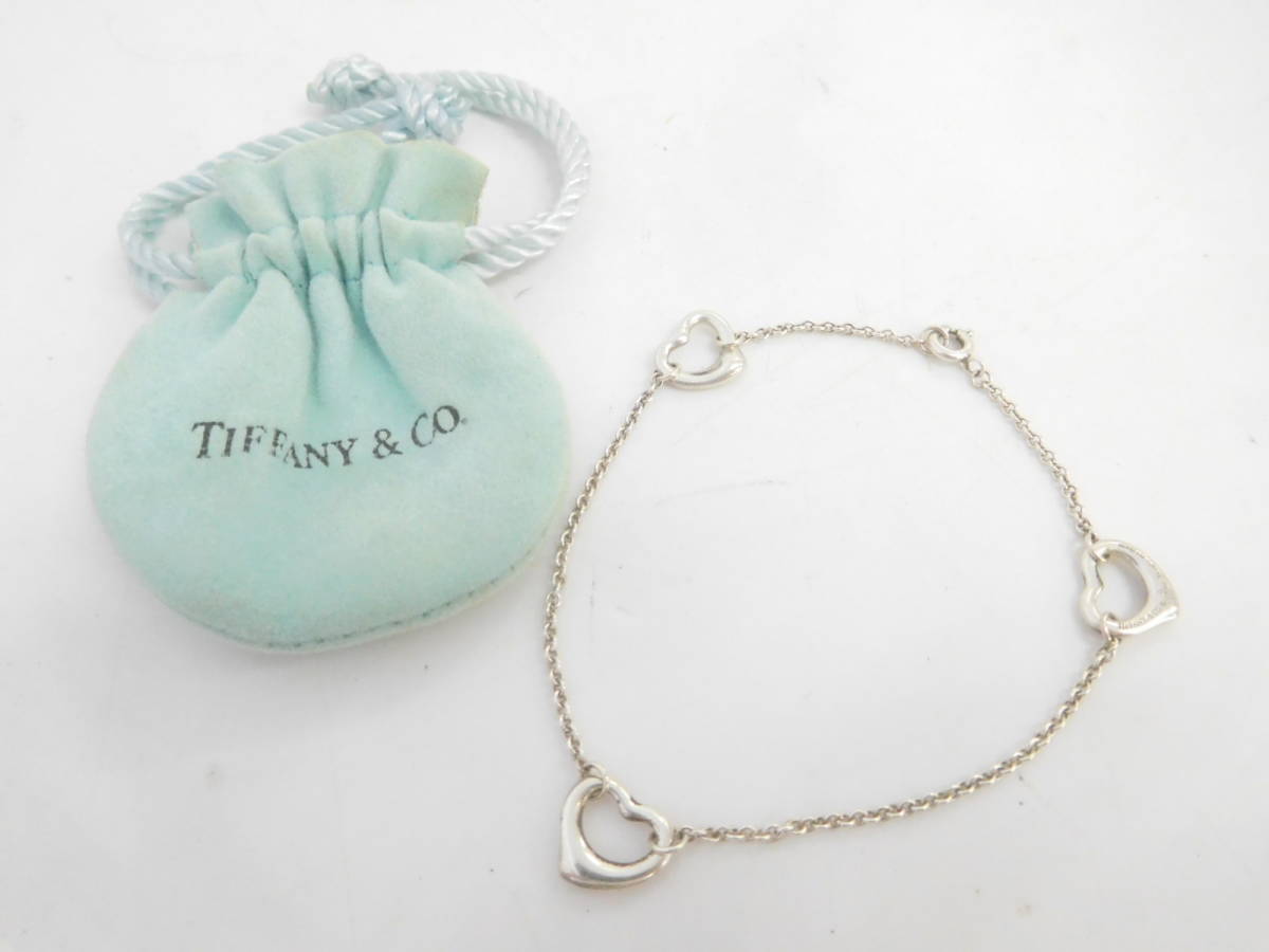  08 205-330098-07 Y TIFFANY&Co. ティファニー オープンハート ブレスレット シルバー 925 埼205(ブレスレット)｜売買されたオークション情報、yahooの商品情報をアーカイブ公開 - オークファン ブレスレット