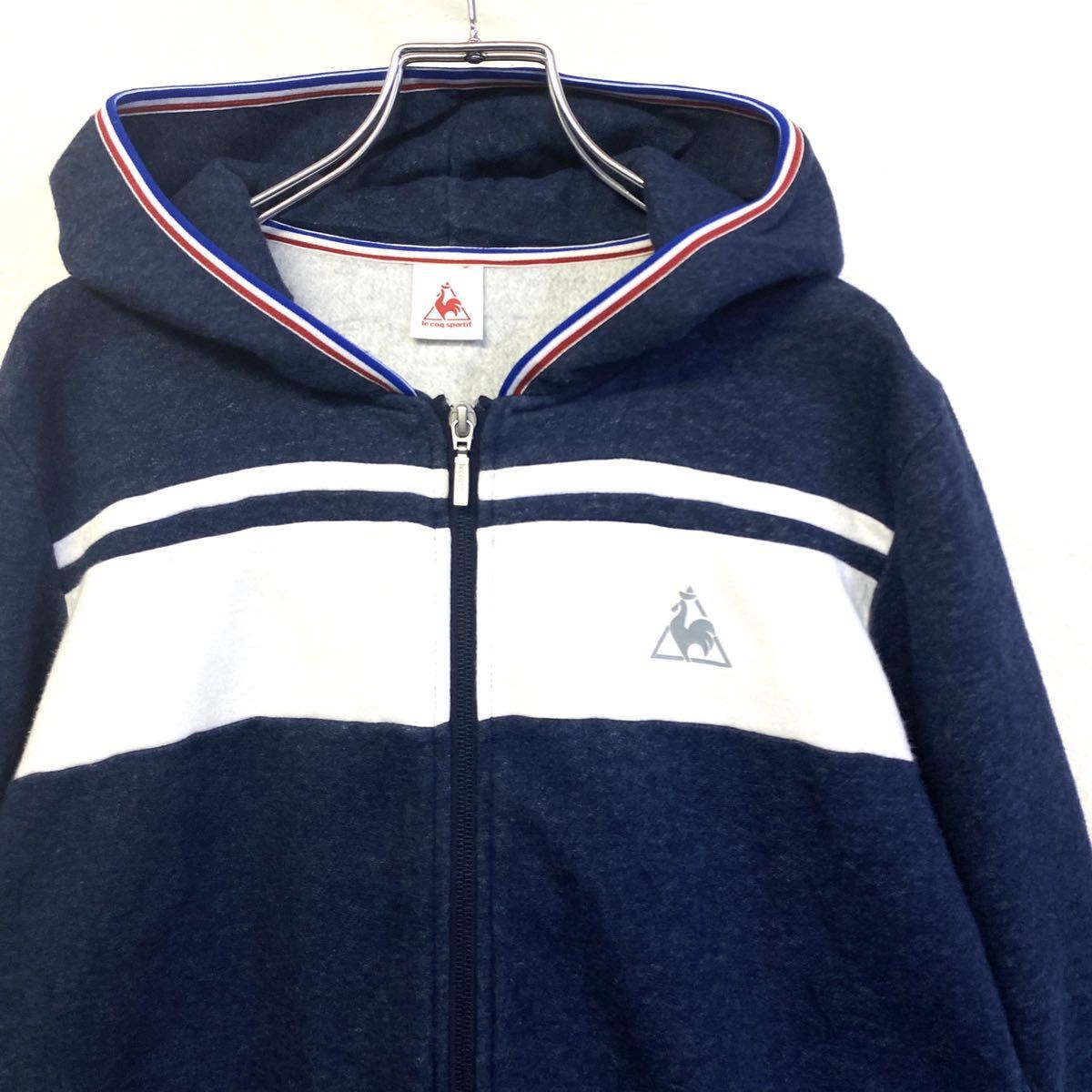 coq ルコックスポルティフ le ルコック sportif パーカー スウェットパーカーの通販 美品 LECOQ SPORTIF フード グレー M スウェットフルジップパーカー : ルコックパーカーメンズ