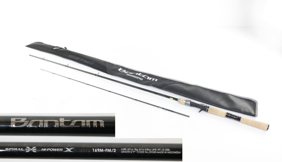  品 シマノ バンタム BANTAM 169M-FM/2(2ピースベイトロッド)｜売買されたオークション情報、yahooの商品情報をアーカイブ公開 - オークファン ルアーロッド