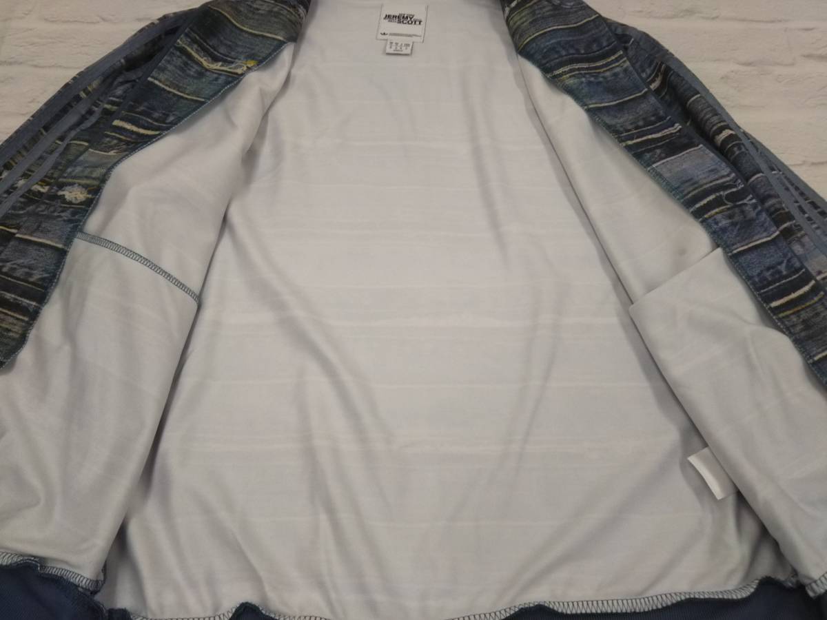 adidas アディダス ジェレミースコット ジャージ デニム柄 USED加工 