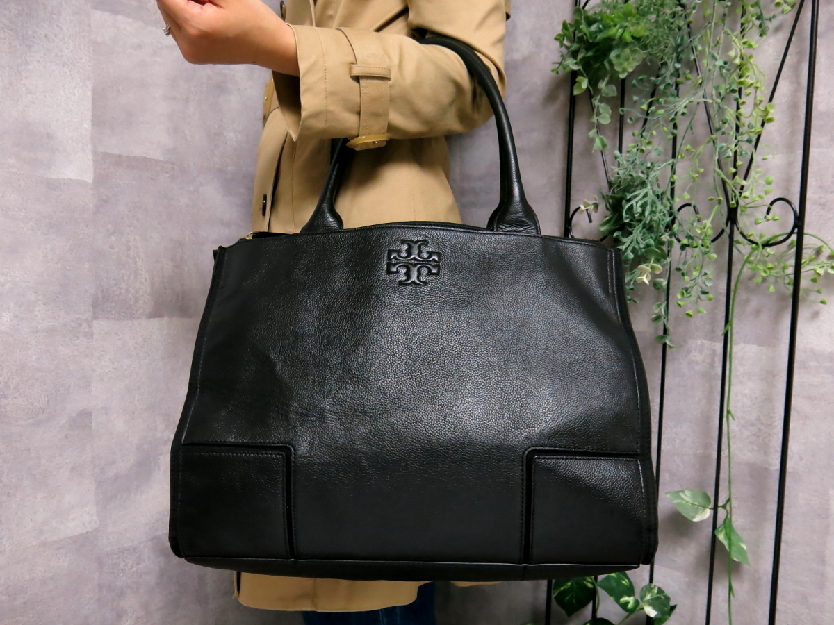 ○美品○TORY BURCH トリーバーチ○メンズ○ブロックT○キャンバス 