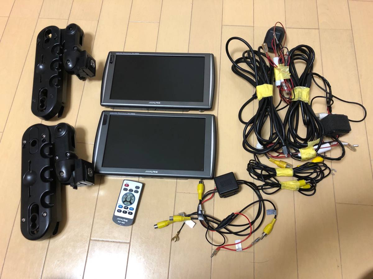 ALPINE リアモニター　PKG-M900SC ２台セット アルパイン ALPINE PKG-M900SC 9インチ WVGAモニター 2台セット