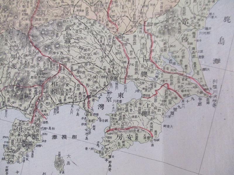 帝國新地図 明治二四年 鐵道線路 その他 | 明治 現存は皆無／[巨大