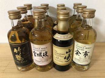 余市 竹鶴 ミニボトル 各6本ずつ 計12本 蒸溜所限定 ニッカ