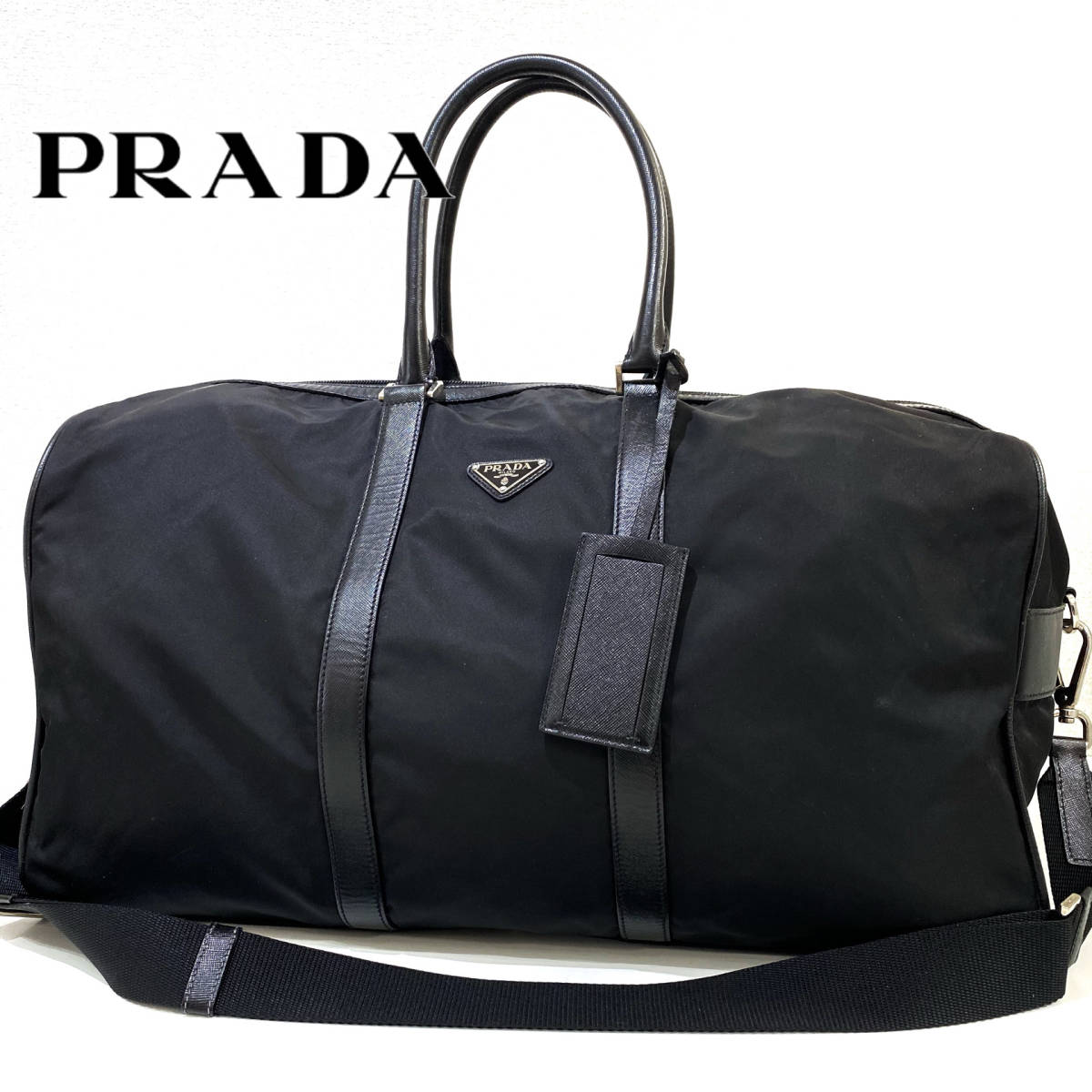 プラダ PRADA ナイロン ショルダーバッグ 1円 1円スタート トート 