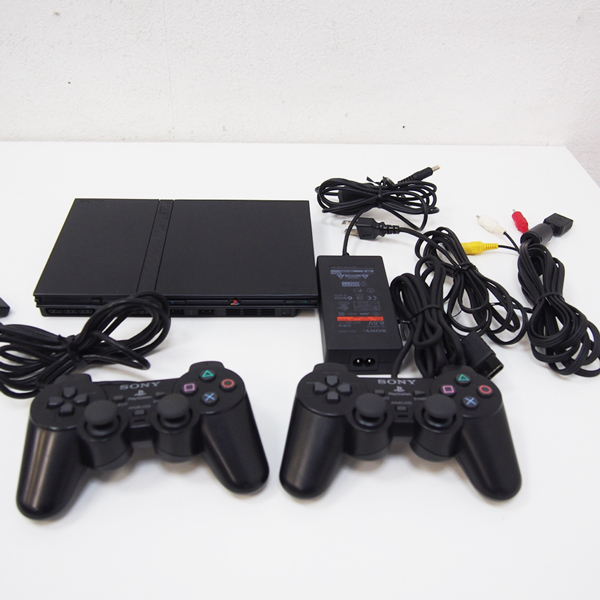 SONY プレイステーション2 本体 コントローラ2個 配線付 SCPH-75000