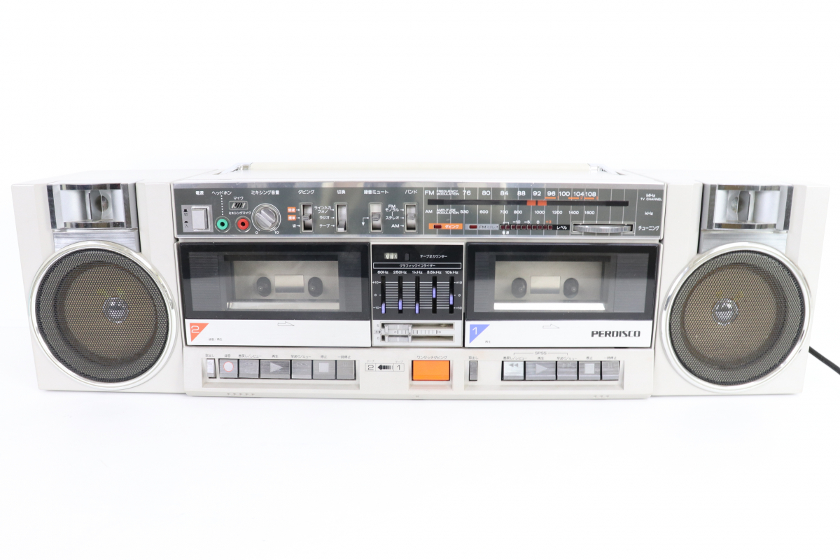 ご希望商品×2 ト葛】HITACHI PERDISCO パディスコ ステレオラジカセ TRK-W3 PERDiSCO