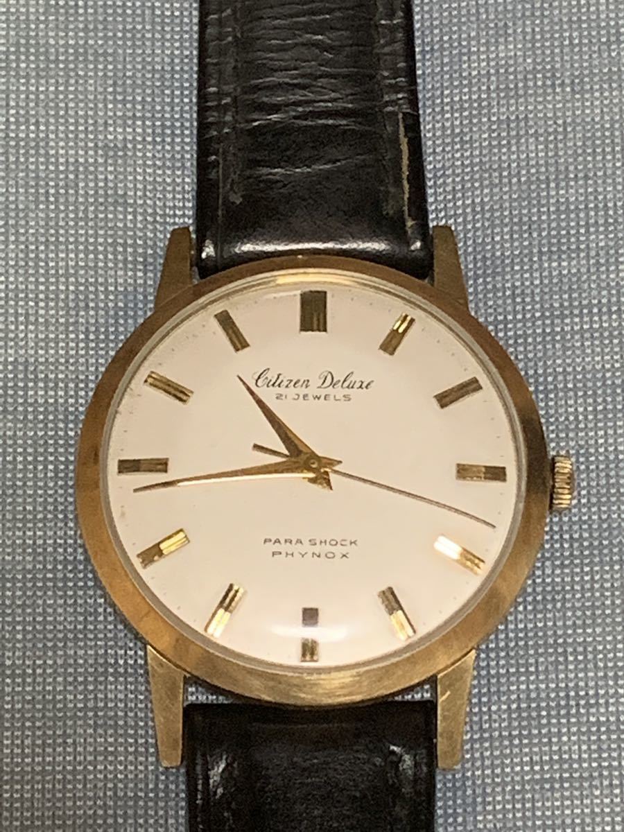 Deluxe CITIZEN シチズン 手巻き 14K デラックス Citizen FILLED GOLD