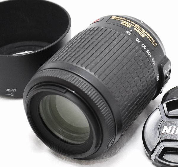 超美品・純正フード付き】Nikon ニコン AF-S DX NIKKOR 55-200mm f/4