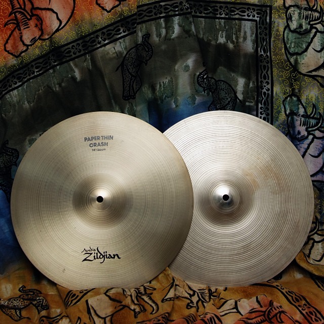 送料無料 Zildjian ジルジャン 白抜き 70年代 オールド2枚 45.5cm