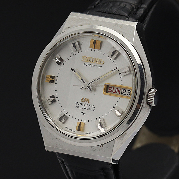 稼働品 セイコー SEIKO ロードマチック スペシャル カットガラス 5216