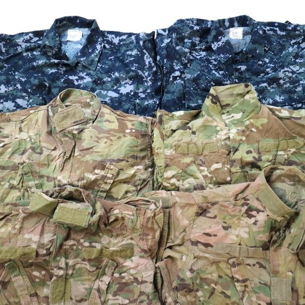 【100%新品，HOT】 米軍実物 ミリタリー ピクセルブルー & マルチカム ジャケット セット XS~M 6枚セット まとめ売り USA古着卸 1円スタート MB7036(戦闘服)｜売買されたオークション情報、yahooの商品情報をアー 戦闘服