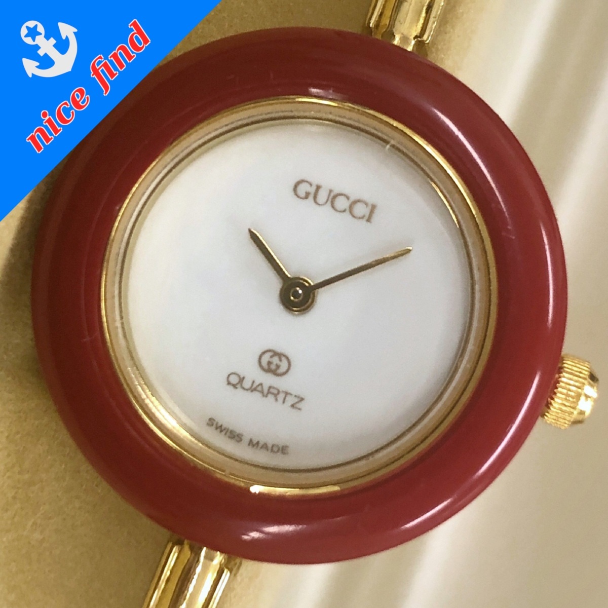 ◇グッチ GUCCI◇チェンジベゼルウォッチ 1100-L クォーツ 腕時計 