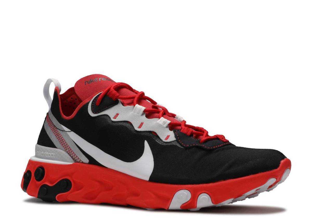 28cm 新品 NIKE AIR REACT ELEMENT 55 CQ9705 001 ナイキ エア リアクト エレメント ブラック レッド US10