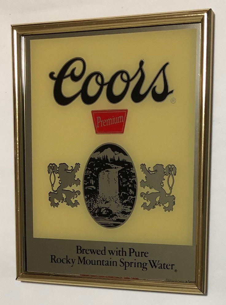 COORS アメリカアンティークBEERパブミラーUSA看板ビール LIGHT