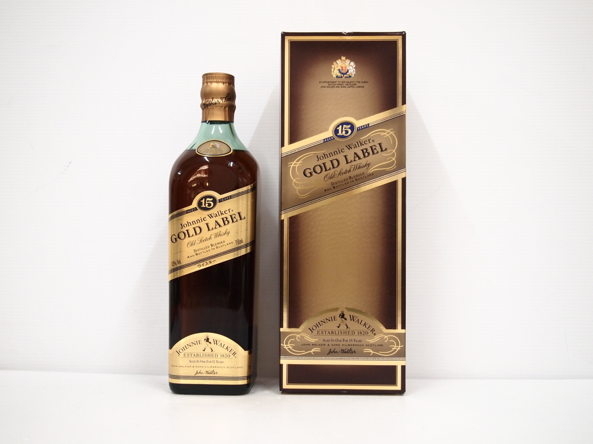 未開栓・旧ボトル】ジョニーウォーカー ゴールドラベル 15年 750ml 43% Johnnie Walker GOLD 18 ジョニーウォーカー ゴールドラベル 15年