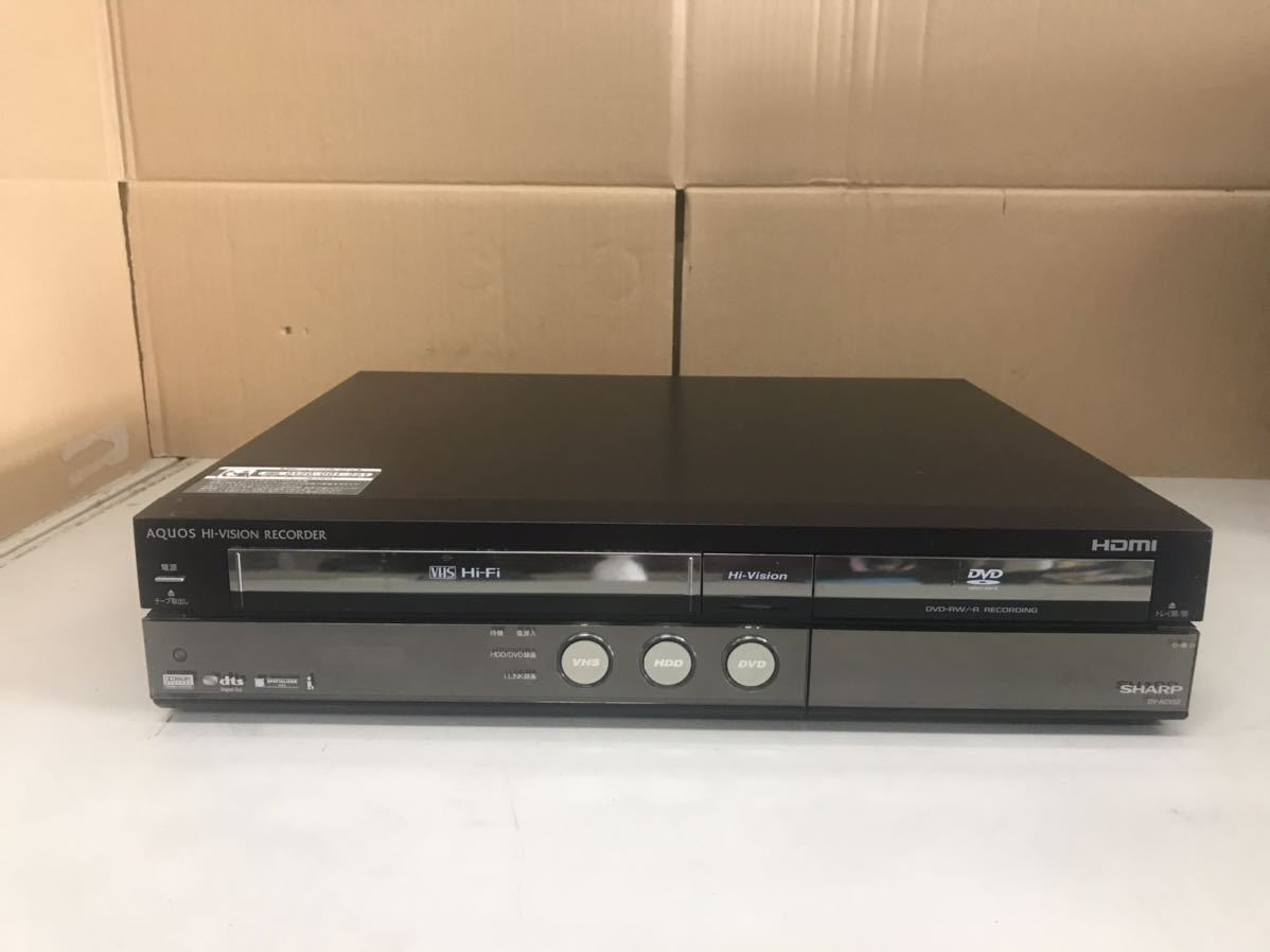 E496/ SHARP VHS一体型HDDレコーダー DV-ACV52 ジャンク シャープ
