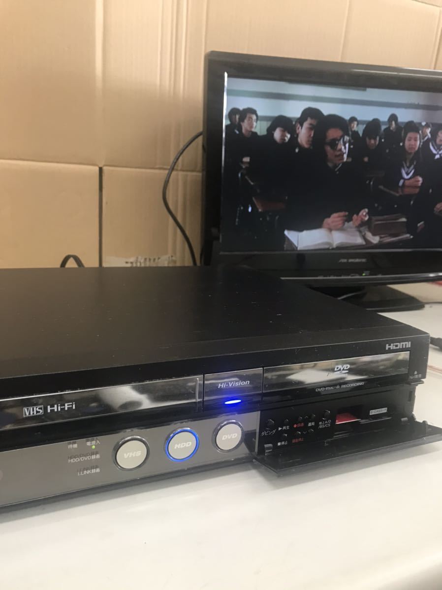 E496/ SHARP VHS一体型HDDレコーダー DV-ACV52 ジャンク シャープ