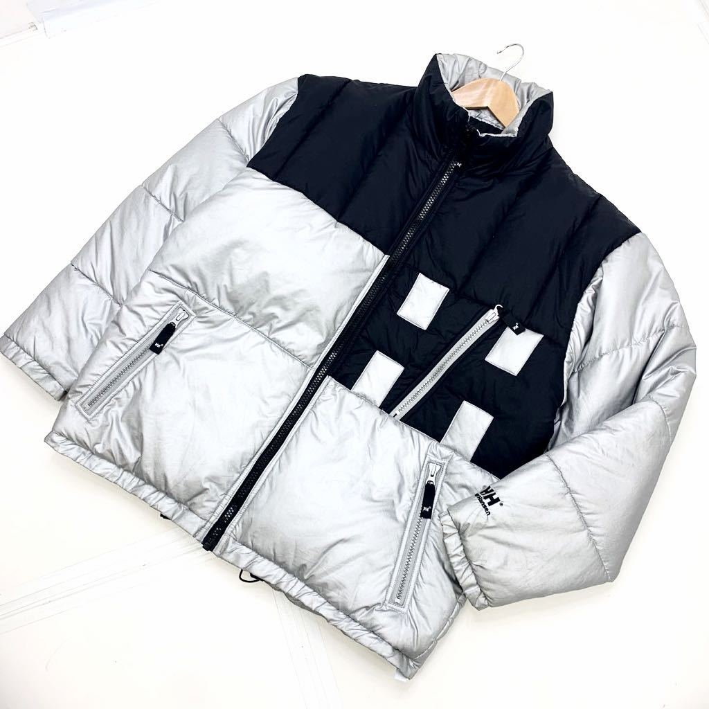  ヘリーハンセン HELLY HANSEN シルバー&times;ブラック 超肉厚 防寒性最高 フカフカのダウンフィリング ダウンジャケット L AH50(男性用)｜売買されたオークション情報、yahooの商品情報をアーカイ 男性用
