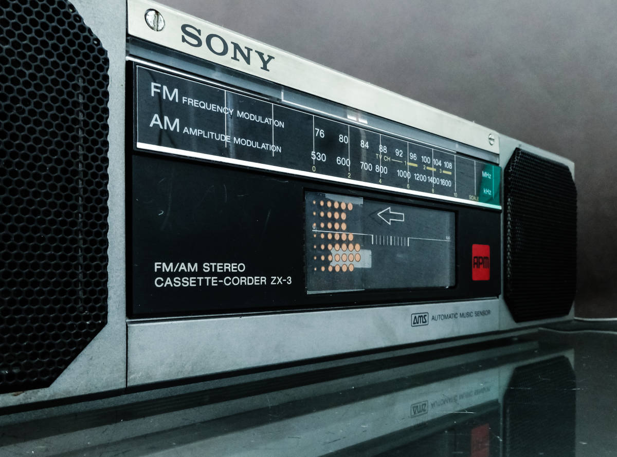 Yahoo!オークション SONY (カセットデッキ) 「sony zx3」ラジカセ ZX-3