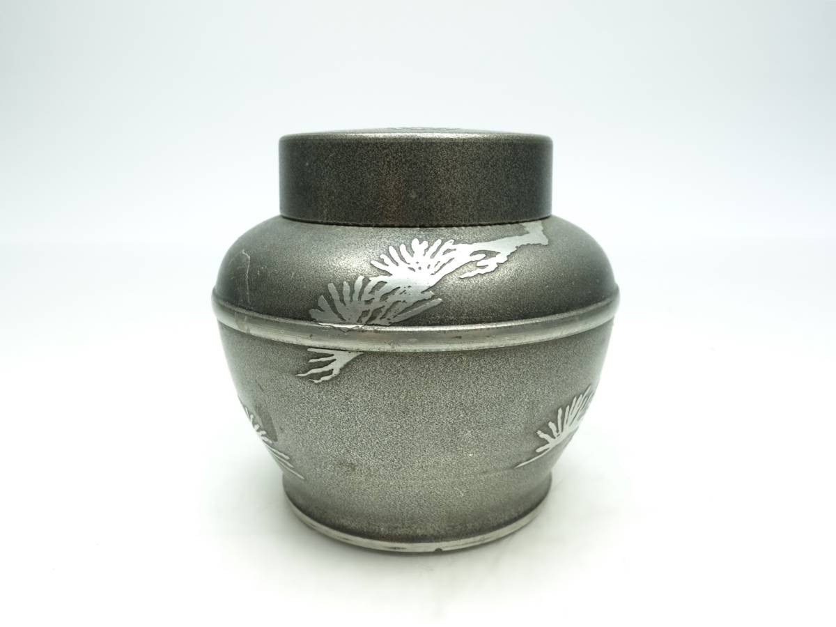 乾茂號造 錫製茶壺 重量：248g ○ 茶入 茶心 茶道具 茶器 本錫 精錫