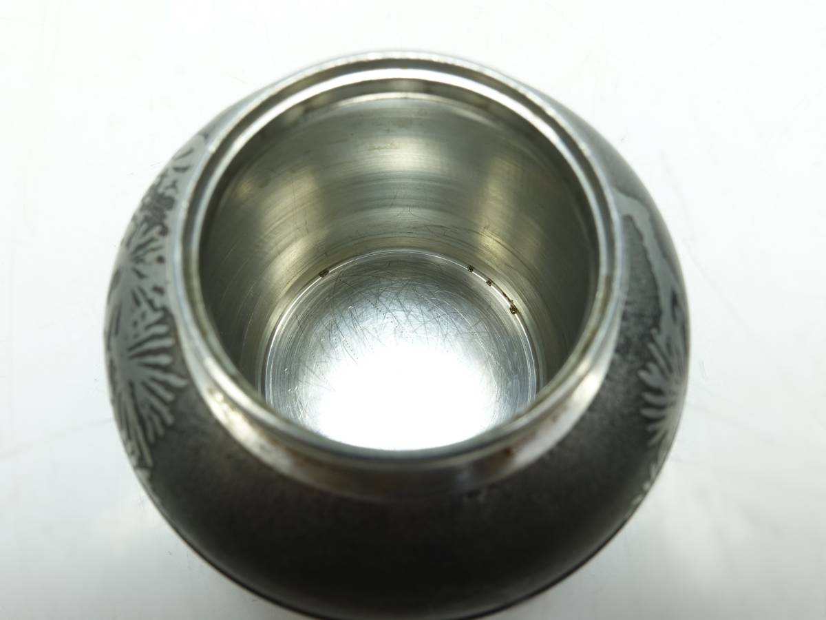 乾茂號造 錫製茶壺 重量：248g ○ 茶入 茶心 茶道具 茶器 本錫 精錫
