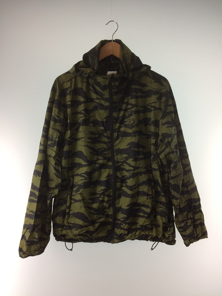STUSSY◇ナイロンジャケット/XL/ナイロン/グリーン/カモフラ