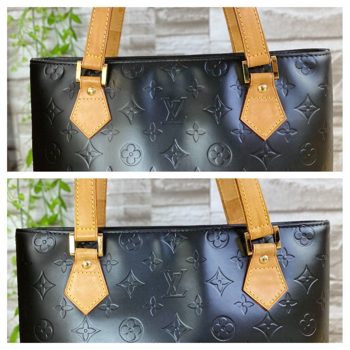 Louis Vuitton☆美品☆ ヒューストン マットブラック 黄色 ショルダー