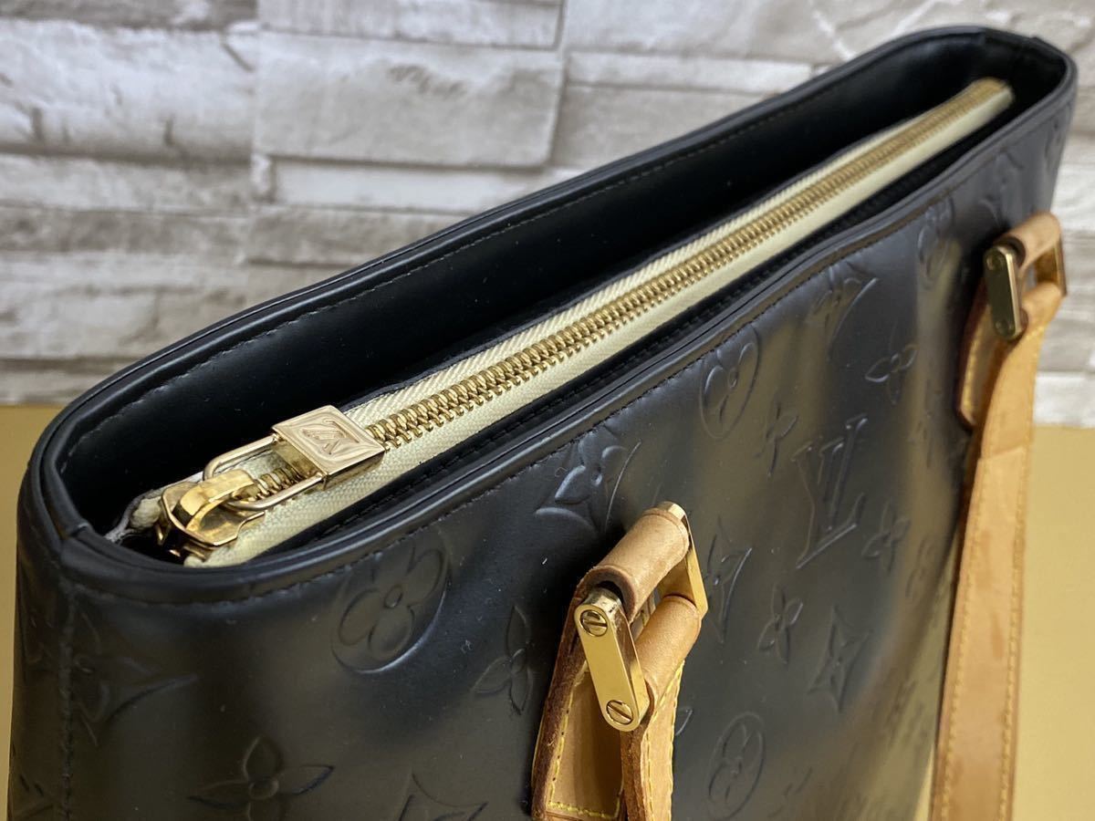 Louis Vuitton☆美品☆ ヒューストン マットブラック 黄色 ショルダー 