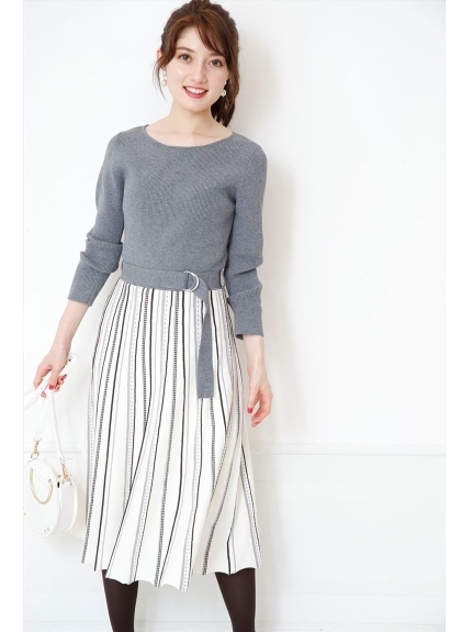 美品】Apuweiser-riche☆アプワイザーリッシェ☆プリーツ柄編みニット 