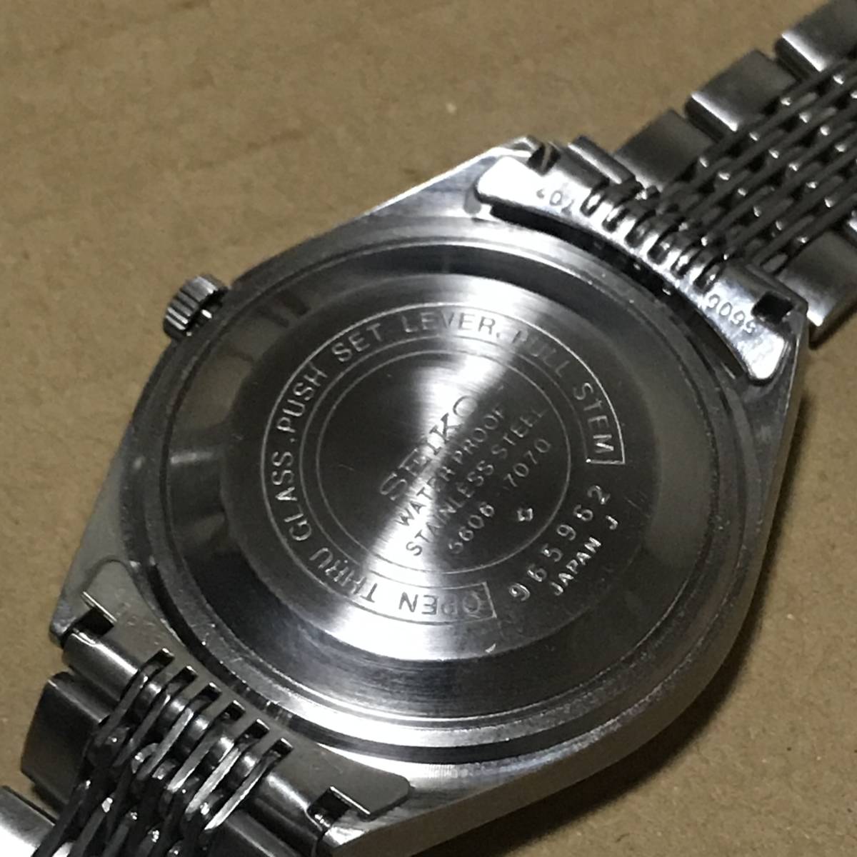 ロードマチック SEIKO セイコー LORDMATIC 自動巻き セイコーロードマチック ビンテージ ロードマチック&frasl;自動巻腕時計&frasl;アナログ&frasl;ステンレス 1969年1月製造 スクリューバック &frasl; SEIKO(セイコー) セイコー（腕時計）の通販 OH済みセイコー 5606-7020 自動