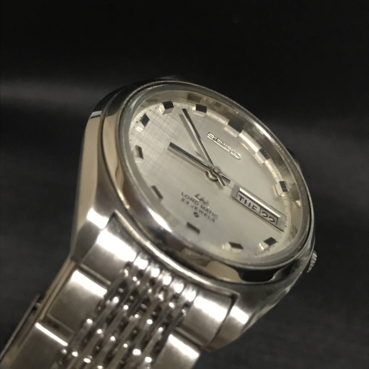 ロードマチック SEIKO セイコー LORDMATIC 自動巻き セイコーロードマチック ビンテージ ロードマチック&frasl;自動巻腕時計&frasl;アナログ&frasl;ステンレス 1969年1月製造 スクリューバック &frasl; SEIKO(セイコー) セイコー（腕時計）の通販 OH済みセイコー 5606-7020 自動