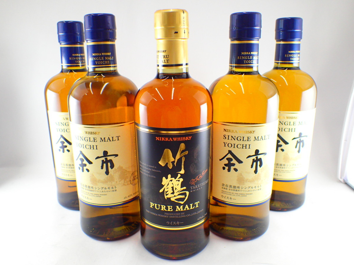 ◇◇未開栓 NIKKA ニッカ ウイスキー 竹鶴ピュアモルト 余市シングル