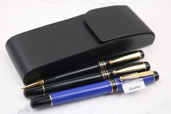 1円～ 【未使用 美品】 PILOT パイロット ルシーナ ボールペン シャープペンシル giorgio fedon ペンケース 4点セット まとめて ea650