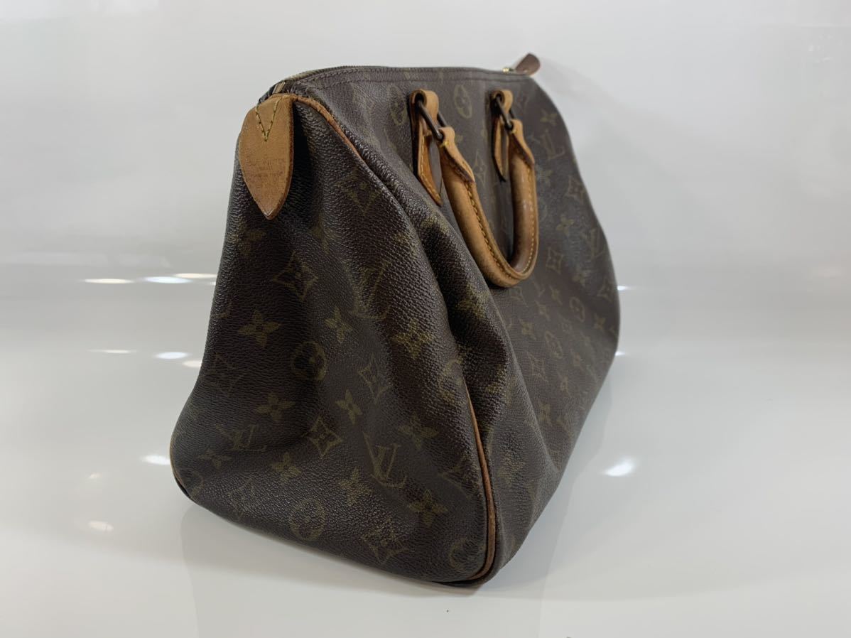 ルイヴィトン LOUIS VUITTON スピーディ30 モノグラム 鍵付き 予備鍵あり