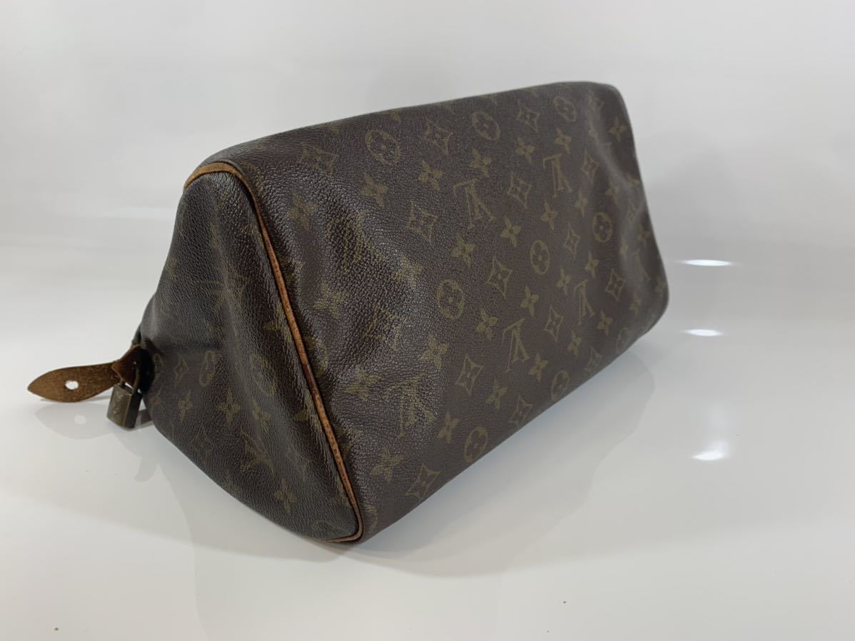 ルイヴィトン LOUIS VUITTON スピーディ30 モノグラム 鍵付き 予備鍵あり