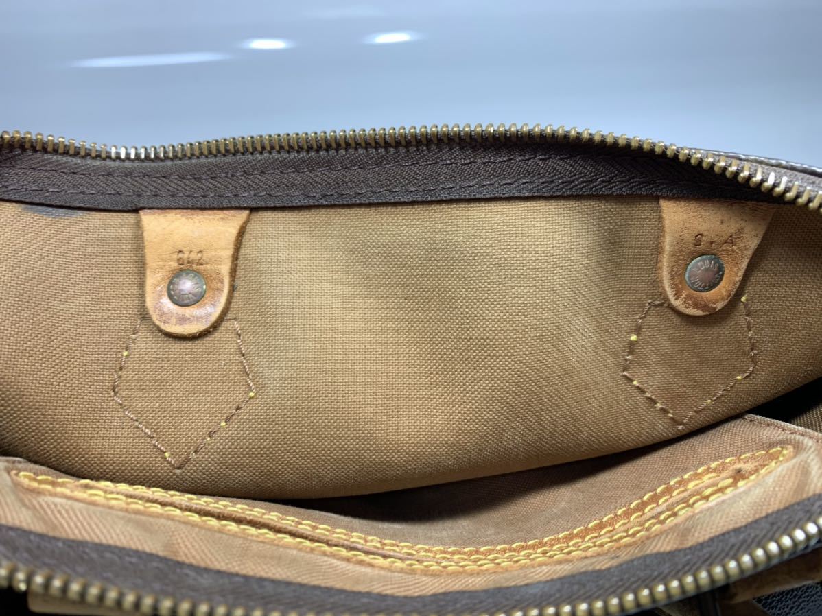 ルイヴィトン LOUIS VUITTON スピーディ30 モノグラム 鍵付き 予備鍵あり