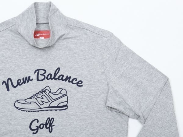 【新作入荷，本物保証】 1円 new balance ニューバランス ベア天シューズモチーフ長袖モックネックシャツ 012-7267003 グレー灰 本物保証 サイズ選択4/6(シャツ)｜売買されたオークション情報、yahooの商品情報をアーカイブ シャツ