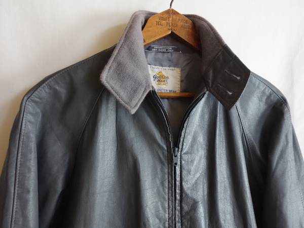 【驚きの破格値，本物保証】 90's USA製 Golden Bear オールレザー G-9 ハリントンジャケット 38 ゴールデンベア 本革 スイングトップ ブルゾン ビンテージ 80's(Mサイズ)｜売買されたオークション情報、yahooの商品情報を ジャンパー、ブルゾン一般